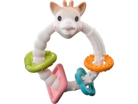 Sophie la Girafe Sophie giraff naturlig färgglad bitring av gummi