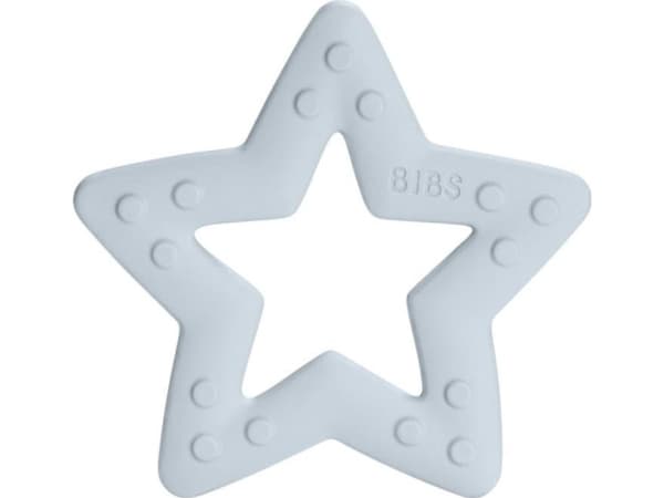 Bibs Teether Baby Bitie Star Baby Blue 3m + Bibs