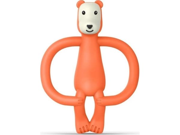 Matchstick Monkey Matchstick Monkey Animals Bear Massage teether with a brush