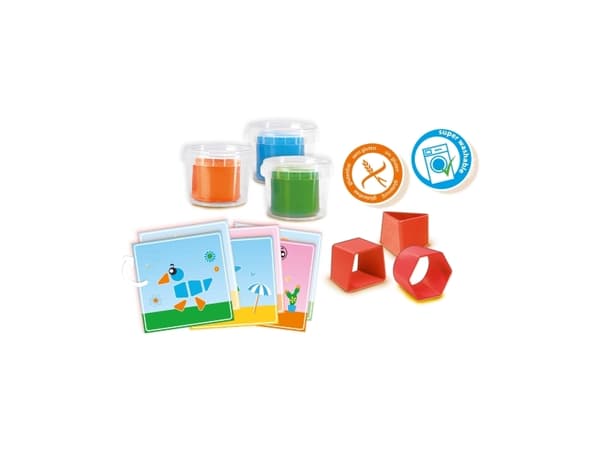 SES Creative My First 14433, Modelleringsleire, Flerfarget, Barn, 9 stykker, Plastpotte, 3 farger