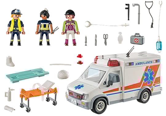 Playmobil Ambulance, Kjøretøy, 4 år, AAA, Flerfarget