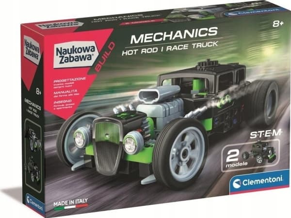 Clementoni  konstrukcyjny Laboratorium Mechaniki - Hot Rod i Race Truck