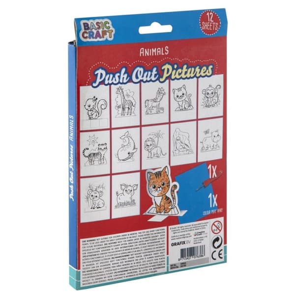 Basic Craft PushOut stickkortsdjur
