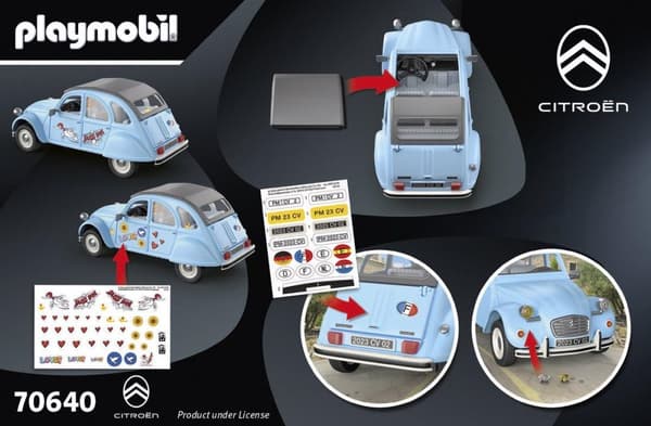 Playmobil Figurer Citroën 2CV - 5 år - Flerfärgad - 1 st (70640)