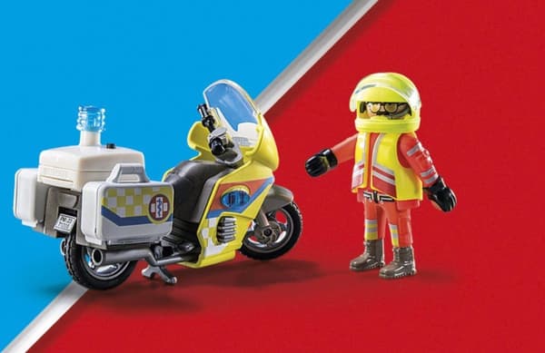 Playmobil City Life Emergency Doctor Motorcykel med blinkande ljus (71205)