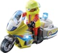 Miniatyrbild 2 av 8: Playmobil City Life Emergency Doctor Motorcykel med blinkande ljus (71205)