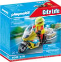 Miniatyrbild 1 av 8: Playmobil City Life Emergency Doctor Motorcykel med blinkande ljus (71205)