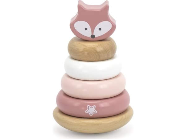 Viga Toys Pedagogisk pyramid i trä - Fox