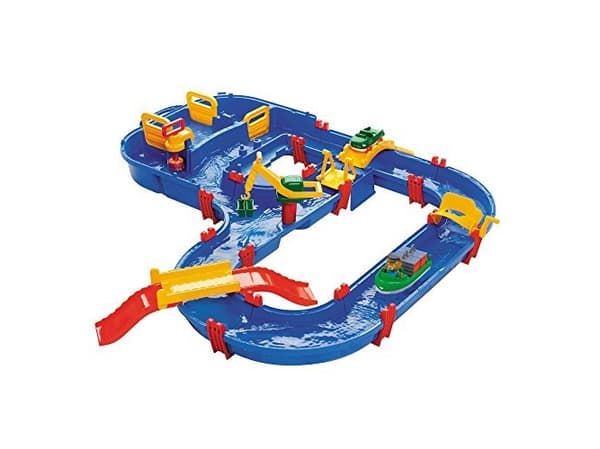 Aquaplay mega bro vandbane 49 dele - 1 transportbåd, 1 amfibiebil og Bjørnen Bo