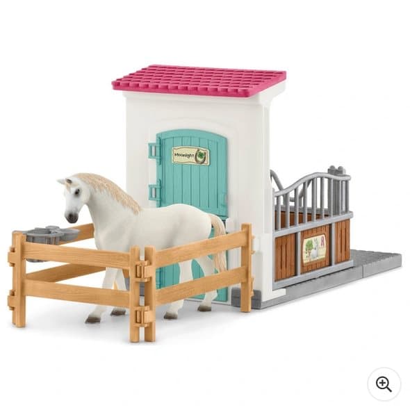 Schleich Horse Club Stall Extension 42569 With Stallion