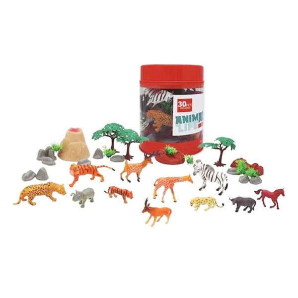 Sæt Vilde Dyr (30 pcs)