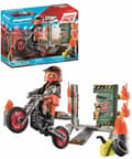 Miniatyrbild 6 av 8: Playmobil ® Stunt Show Starter Pack Stunt Show Motorcykel med Wall of Fire 71256 (71256)