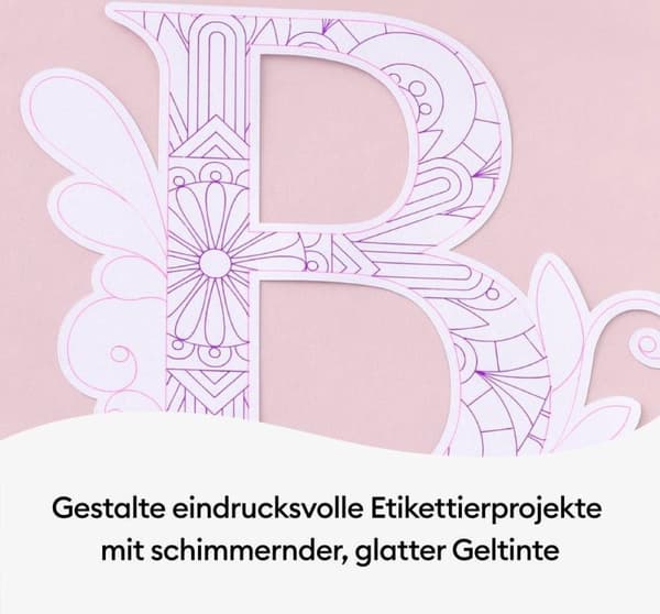 Cricut Glitter Gel 0,8 mm, sæt med 5 neon penne (2009961)