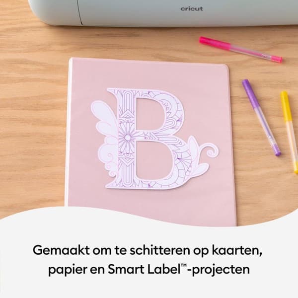 Cricut Glitter Gel 0,8 mm, sæt med 5 neon penne (2009961)