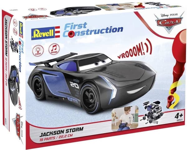 1:20 Revell 00921 Jackson Storm Disney Cars - Light & Sound - First Construction Plastic kit