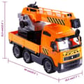 Miniatyrbilde 4 av 4: Polesie wader Lastebilsett med kran 4 deler oransje&svart polypropylen