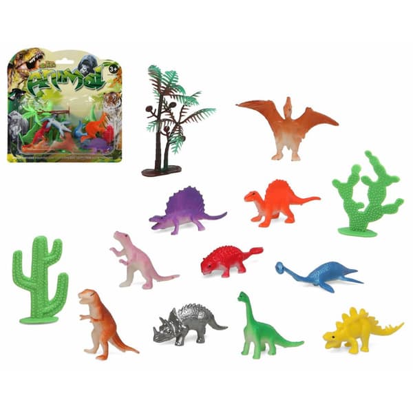 Sæt Dinosaurer 13 Dele