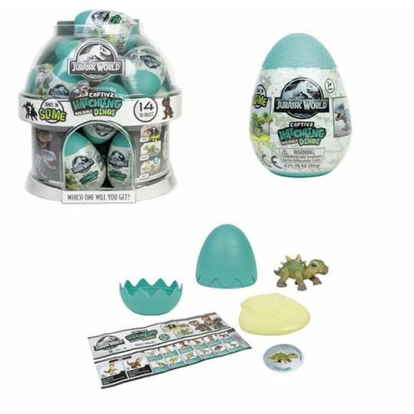 Æg med overraskelse Jurassic World Captivz Hatchling Buildable Dinos
