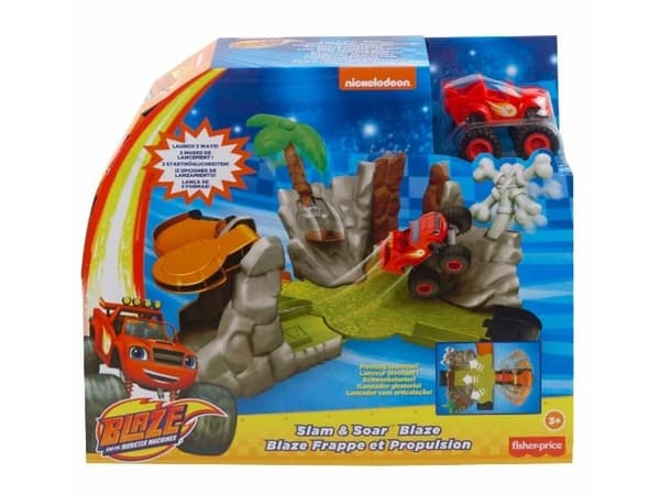 Fisher-Price Nickelodeon Blaze and the Monster Machines, Set med monstertruck och bana, 3 År, Plast, Multifärg