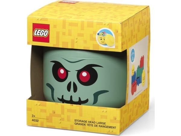 Room Copenhagen LEGO Storage Head Skeleton , storage box (black/red, large)
