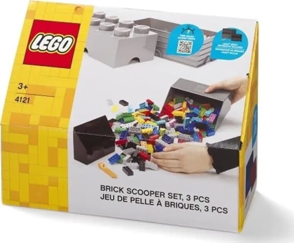 LEGO murstein spade sett med 2, oppbevaringsboks
