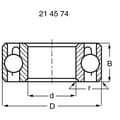 Pikkukuva 3 / 6: Reely Radial ruostumattomasta teräksestä valmistettu kuulalaakeri 19mm 8mm 6mm (S698 ZZ)