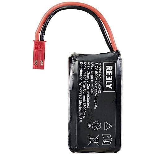 Reely Modellbau batteripakke (LiPo) 3,7 V 600 mAh Antal celler: 1 30 C blødt etui (RE-7868136)