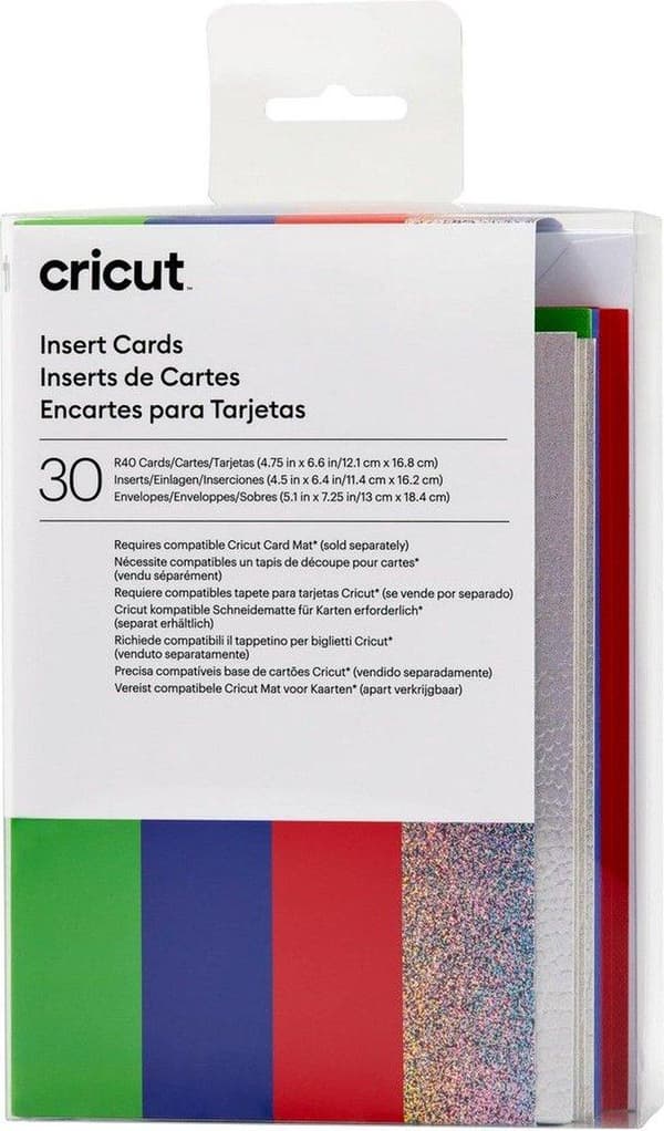 Cricut Insert Cards Rainbow R40 Card Set Punainen Sininen Vihreä (2009471)
