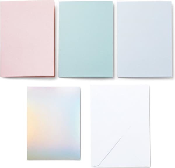 Cricut Cut-Away Cards Pastel R10 Card Set Tulip Blue Powder (2009482)