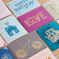 Miniatyrbillede 7 af 9: Cricut Cut-Away Cards Pastel R10 Card Set Tulip Blue Powder (2009482)