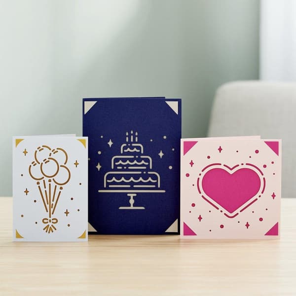 Cricut Cut-Away Cards Pastel R10 Card Set Tulip Blue Powder (2009482)