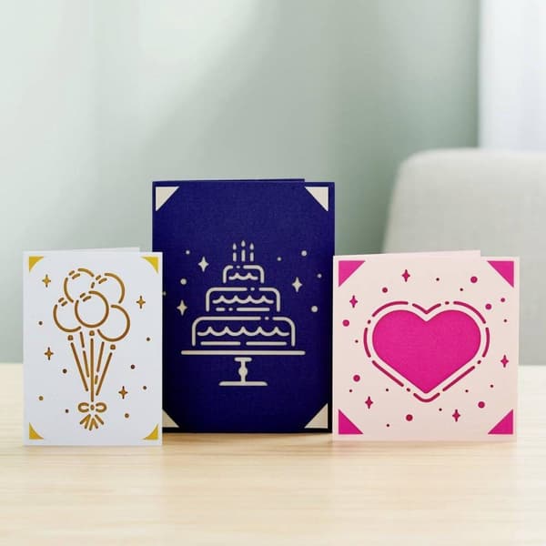Cricut Insert Cards Rainbow R10 Card Set Punainen Sininen Vihreä (2009467)