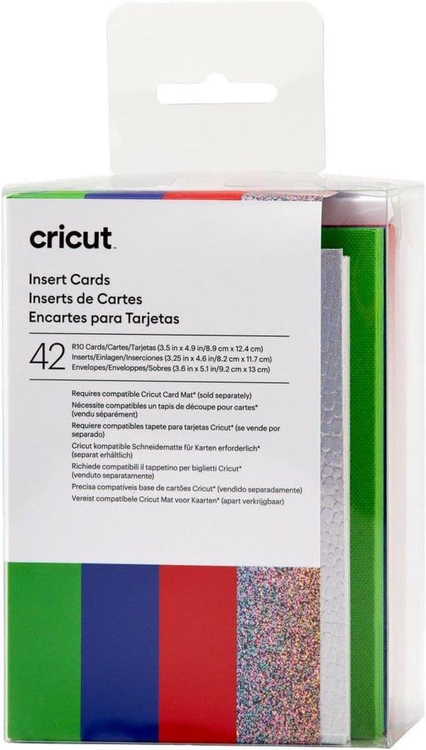 Cricut Insert Cards Rainbow R10 Card Set Punainen Sininen Vihreä (2009467)