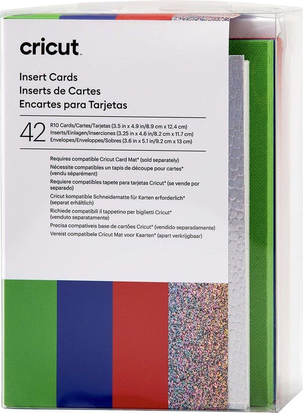 Cricut Insert Cards Rainbow R10 Card Set Punainen Sininen Vihreä (2009467)