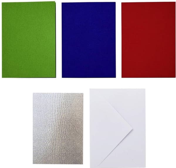 Cricut Insert Cards Rainbow R10 Card Set Punainen Sininen Vihreä (2009467)