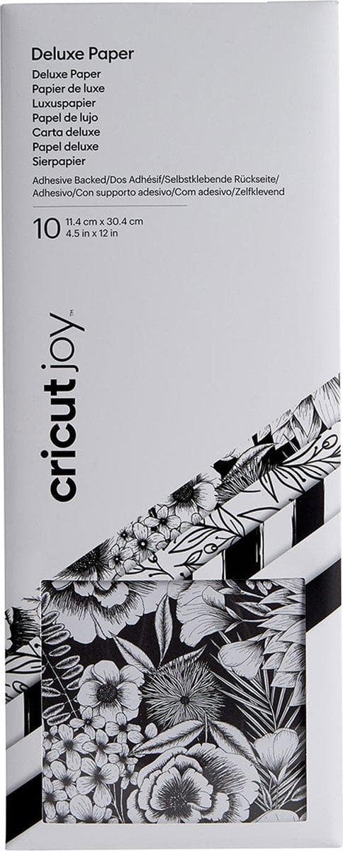 Cricut Joy självhäftande baksida Deluxe pappersdesignsats svart, vit (2008049)