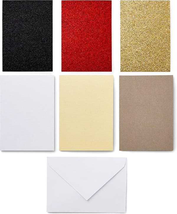 Cricut indstikskort Glitz & Glam R40 kortsæt taupe, creme, hvid (2009470)