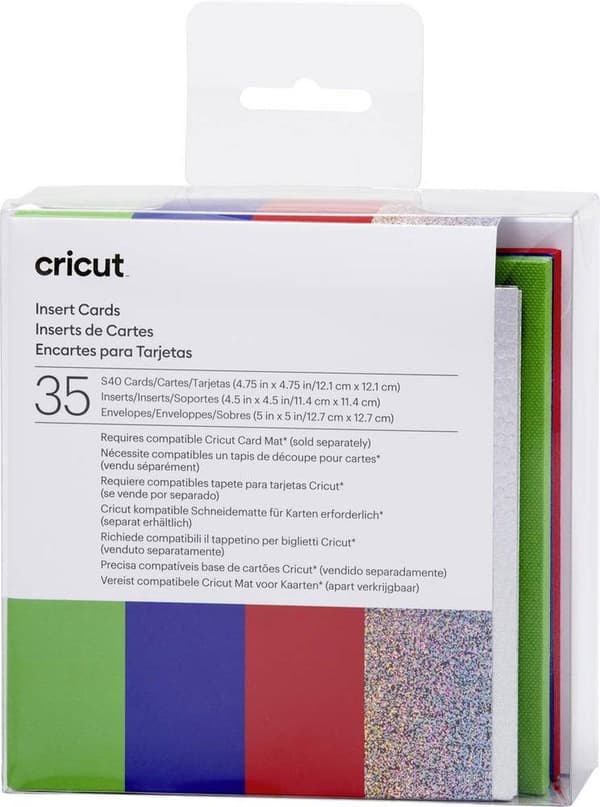 Cricut Insert Cards Rainbow S40 Card Set Punainen Sininen Vihreä (2009475)