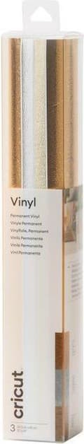 Miniatyrbillede 2 af 7: Cricut Premium Vinyl Permanent Folie Guld, Sølv, Platin (2007743)