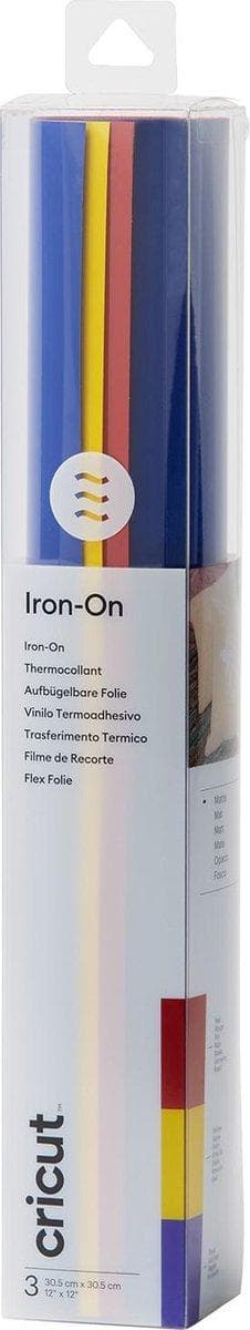 Cricut Everyday Iron-On Folie Röd Gul Blå (2007707)