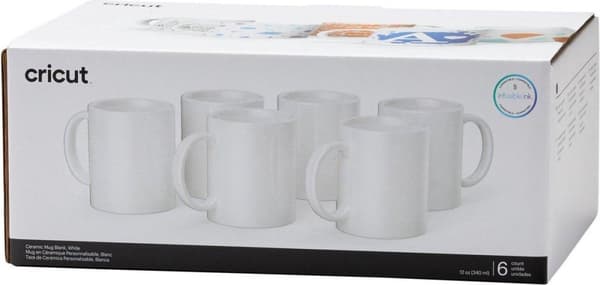 Cricut keramisk mugg blank vit (2008942)