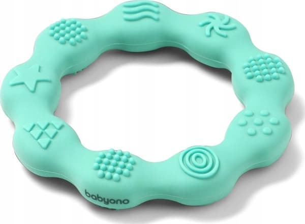 BabyOno BABYONO-825/03-SILIKONBINDRING BLÅ