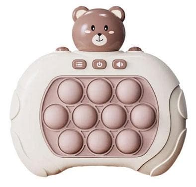 BRUN BJÖRN Pop It Game - Pop It Pro Light Up Game Quick Push Fidget Spil Brun