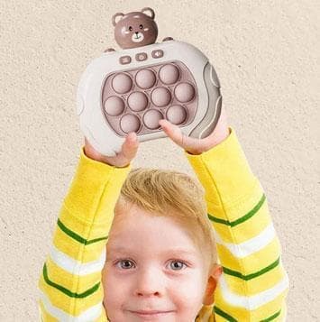 BRUN BJÖRN Pop It Game - Pop It Pro Light Up Game Quick Push Fidget Spel Ruskea