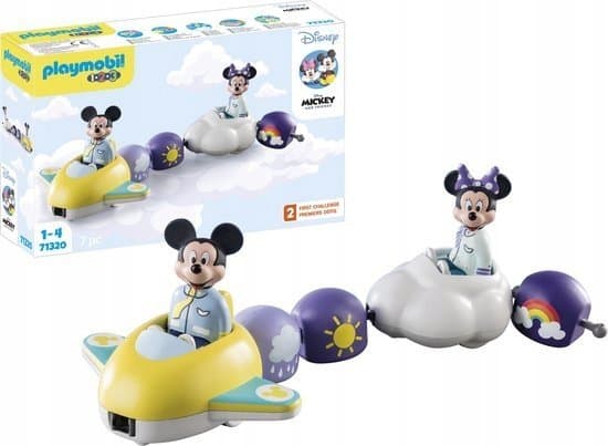 Playmobil Playmobil Disney & Mickey and Friends 1.2.3 & Disney: Przejażdżka w chmurach Miki i Minnie 71320