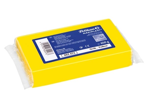 Pelikan Nakiplast 681, Modelleringsleire, Gult, Voksen og barn, 1 stykker, 1 farger, Voks