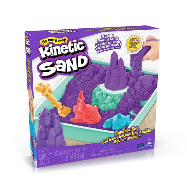 Kinetic Sand Sandbox Lekeset Lila