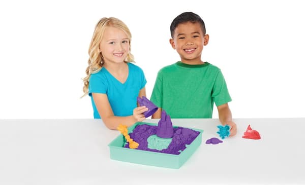 Kinetic Sand Sandbox Lekeset Lila