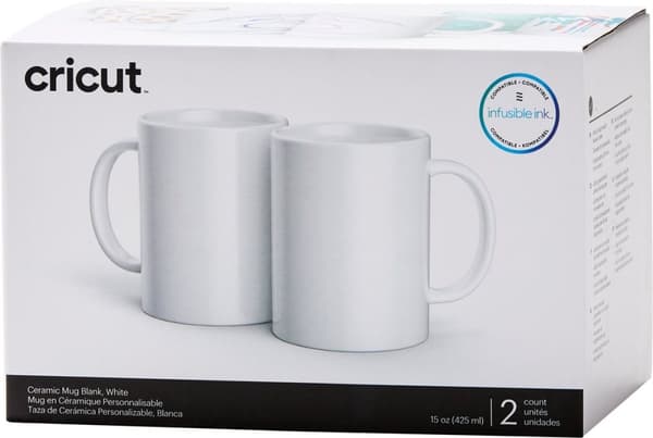 Cricut Muki - Valkoinen - 440ml - 2 kpl