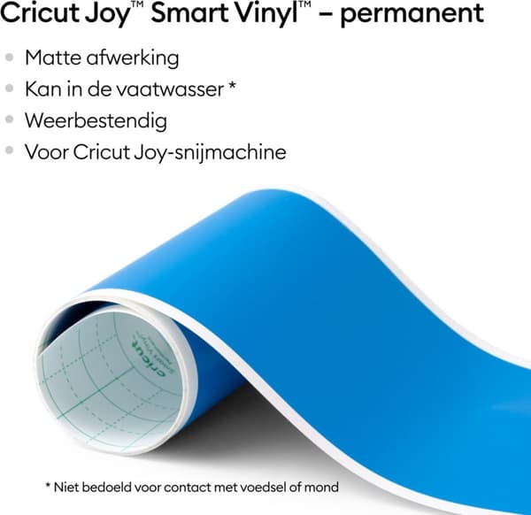 Cricut Joy Smart Vinyl - permanent - mat hav - 14x122cm